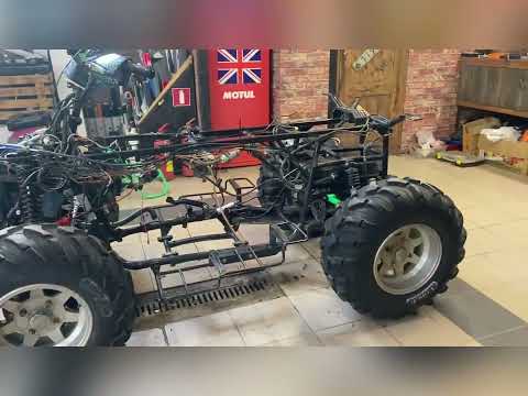 Видео: Stels 500 gt tuning atv, реставрация, ремонт. Тюнинг.4х4