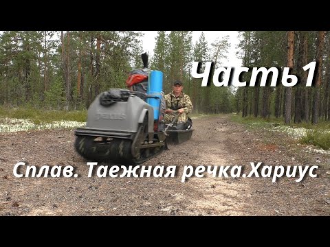 Видео: Сплав по таежной речке. Ловля Хариуса.Один в тайге.Часть1.Рыбалка 2021.