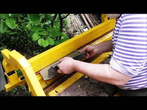Видео: Размеры самодельного гибочного станка. Обзор и примеры работы.  Sheet metal bender.