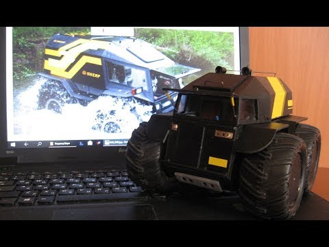 Видео: Вездеход SHERP радиоуправляемая модель в масштабе 1:18