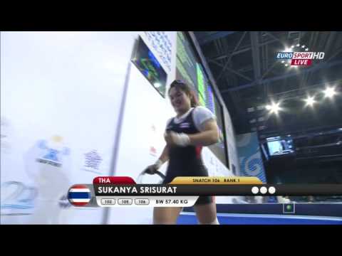 Видео: Тяжелая атлетика. Чемпионат Мира. Женщины до 58 кг. 11.11.2014 год.