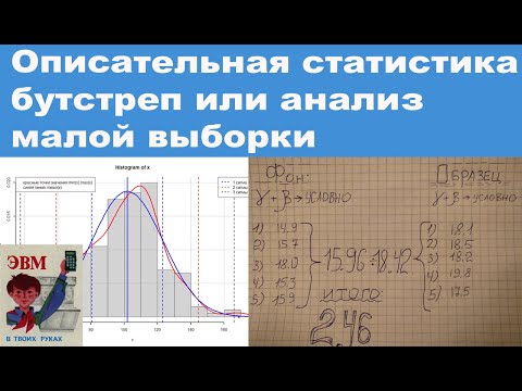 Видео: Описательная статистика и бутстреп или анализ малой выборки