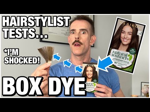 Видео: Парикмахер тестирует краску для волос BOX DYE... Я была в ШОКЕ. Стоит ли Clairol Natural Instincts?
