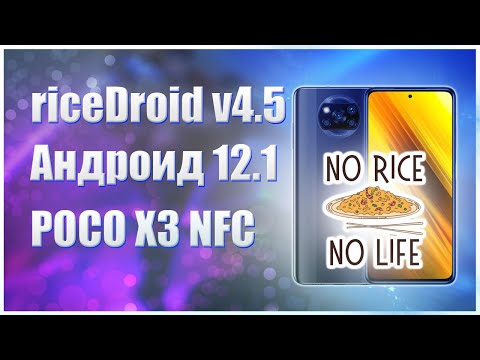 Видео: 🔥Ставим riceDroid 4.5🔥Андроид 12.1 на POCO X3 NFC🔥