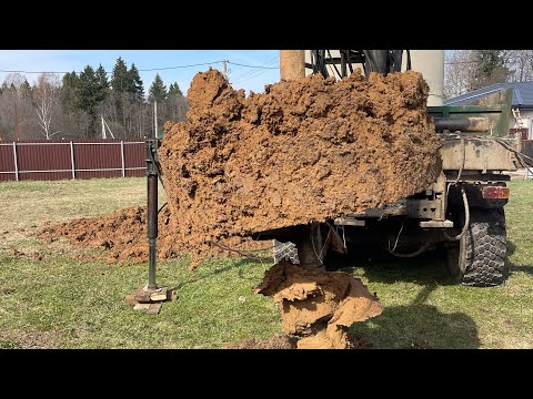 Видео: Копка колодца машиной в г. Клин. Московской области.Итог 12 колец за 150 минут 🔥🔥🔥👍👍👍👍👍👍