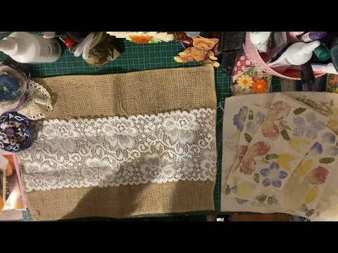 Видео: Коллаж в технике «медленный стежок» ~ Часть 1