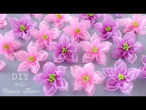 Видео: ЦВЕТЫ ИЗ ОРГАНЗЫ, МК / DIY Organza Flowers