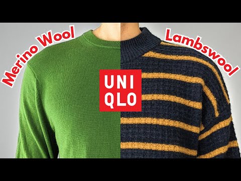Видео: Какой свитер лучше? | Uniqlo: мериносовая шерсть или овечья шерсть