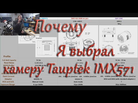 Видео: Почему я выбрал астро камеру Touptek IMX 571