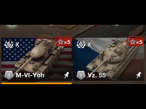 Видео: M-6-Yoh (йой) vs  Vz. 55 | какой двухзарядный барабан лучше #wotblitz