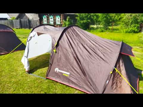 Видео: Обзор на палатки Outventure Ottawa 4 и Outventure Trenton 4.