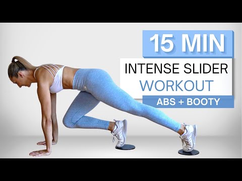 Видео: 15-минутная ИНТЕНСИВНАЯ ТРЕНИРОВКА С ПОЛЗУНКОМ | Пресс, ягодицы и ноги | Убойный жгут мышц кора