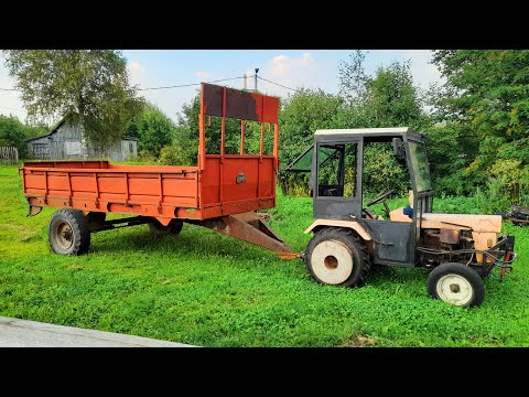 Видео: Купил СЛИШКОМ БОЛЬШОЙ прицеп для минитрактора