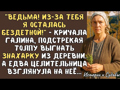 Видео: "Ведьма! Из-за тебя все беды!" - кричала Галина, подстрекая толпу выгнать ЗНАХАРКУ из деревни.…