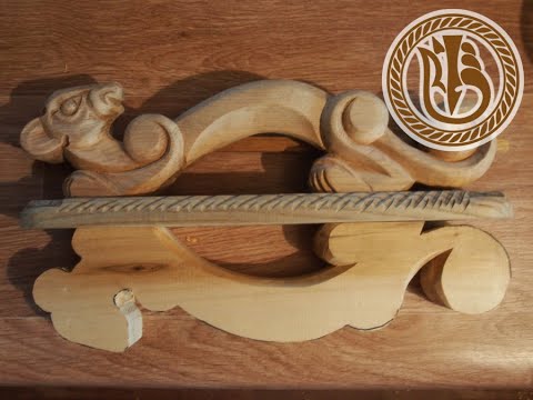 Видео: Woodcarving  Дверная ручка Соболь