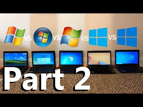 Видео: Windows XP против Vista против 7 против 8.1 против 10 | Тест скорости ЧАСТЬ 2
