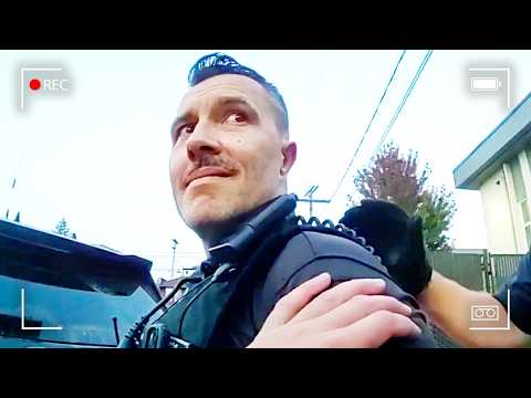 Видео: Фейковый полицейский был пойман на настоящем месте преступления