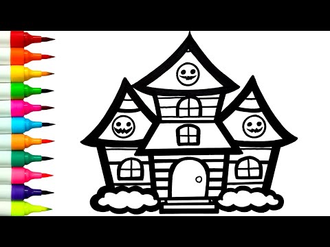 Видео: 3 Рисунок ДОМА НА ХЭЛЛОУИН || Как нарисовать дом с привидениями шаг за шагом | Рисунок дома на Хэ...