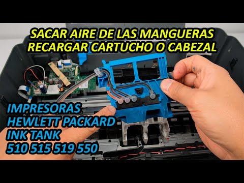 Видео: Очистите или удалите воздух из шлангов и головок |🖨️Принтеры HP Ink Tank 510 515 519 550