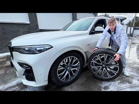 Видео: Топовая зимняя резина  BMW X7. Едем к бабушке и дедушке в гости!!!