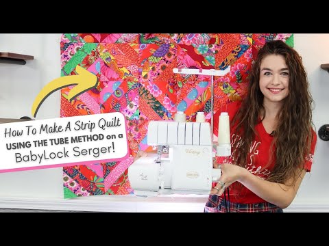 Видео: Как сшить полосатое одеяло на оверлоке!