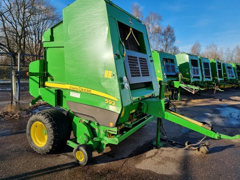 Видео: Пресс-подборщик John Deere 592 | Прокрутка