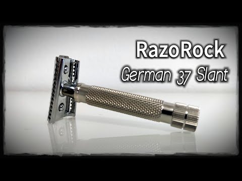 Видео: RazoRock German 37 Slant - первое бритьё