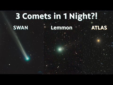 Видео: 3 кометы, 1 ночь — как их увидеть