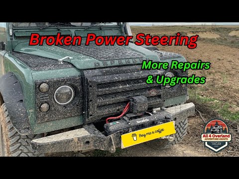 Видео: Замена гидроусилителя руля Land Rover Defender 110 Overlander и другие обновления...(часть 3)