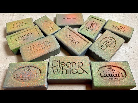 Видео: Painted soap ASMR Relaxing sounds Режу крашенное мыло 🤎