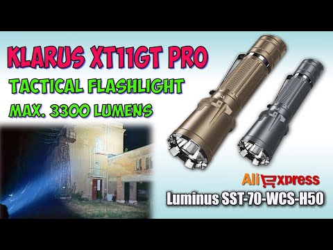 Видео: KLARUS XT11GT Pro 3300Lm SST70 ♦ Обзор, замеры, ночные тесты. Full  review.