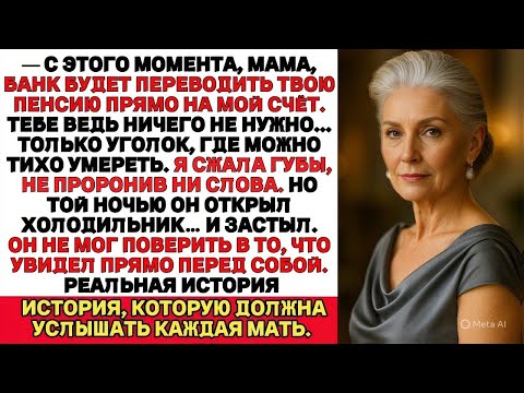 Видео: Мой сын сказал, что будет пользоваться моей пенсией…А той ночью он открыл холодильник — и закричал.