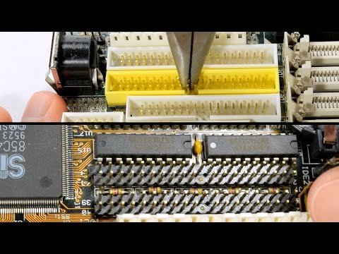 Видео: Доработка разъёмов IDE для новых шлейфов