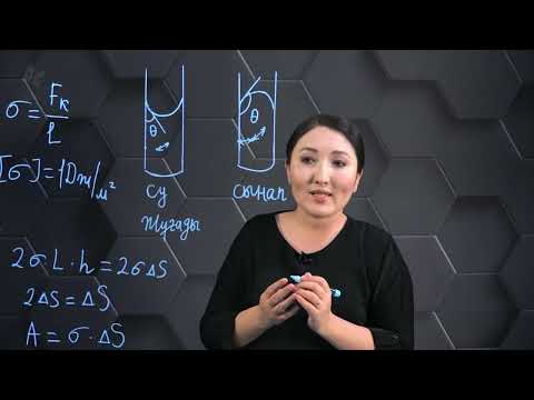 Видео: Сұйықтың беттік қабатының қасиеттері. 10 сынып.