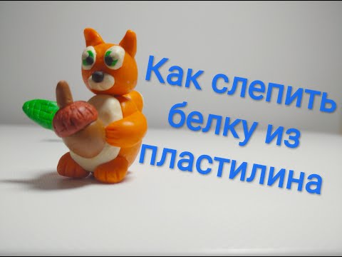 Видео: Как слепить белку из пластилина/ How to mold a squirrel from plasticine 🐿️