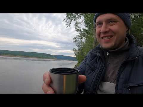 Видео: Рыбалка с берега на Енисее. Тирольская палочка, хариус  на мушку
