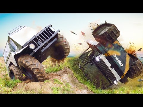 Видео: Гусеницы или колеса? Вездеходы Кайман Уронили с обрыва!