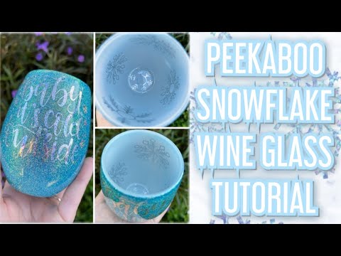 Видео: Мастер-класс по созданию снежинок в бокале для вина Peekaboo