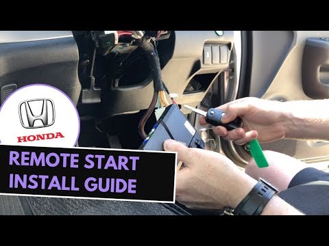 Видео: Как установить заводской ключ для дистанционного запуска Honda за 10 минут