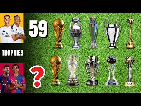 Видео: Месси и Ямал 🆚 Роналду и Мбаппе | У кого больше трофеев? 🏆