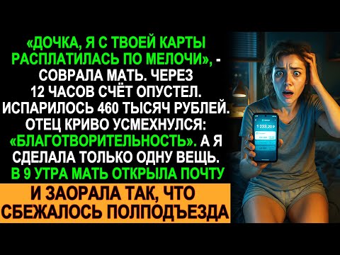 Видео: Мама сказала, что расплатилась по мелочи… а утром я узнала, КУДА УШЛИ 460 000 ₽