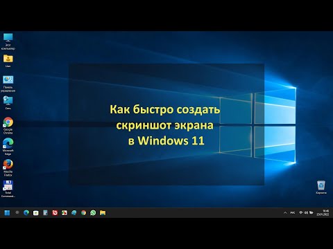 Видео: Как быстро создать скриншот экрана в Windows 11