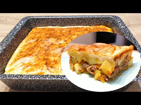 Видео: Любимый ужин моего мужа с фаршем и картошкой - мусака