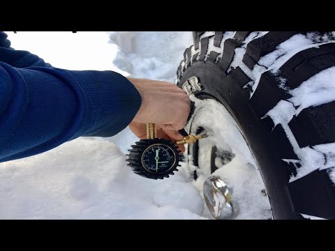 Видео: Давление в шинах при езде по глубокому снегу!
