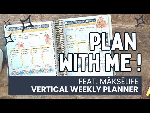 Видео: Планируйте вместе со мной! Вертикальный еженедельный планировщик MäksēLife при участии HanCanPlan