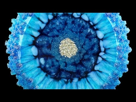 Видео: #355 Blue Galaxy залить эпоксидной смолой