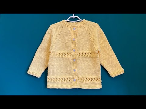 Видео: Детская кофточка спицами