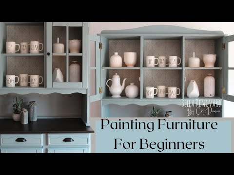 Видео: Полное руководство по росписи мебели для начинающих с Bella Renovare от CrysDawna