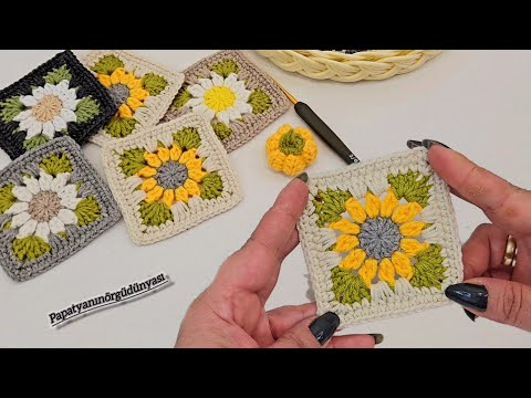 Видео: очень простое изготовление квадратных ромашек