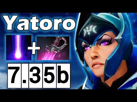 Видео: Яторо на Луне через Бим и Кханду, Куча Урона! - Yatoro Luna 7.35 DOTA 2